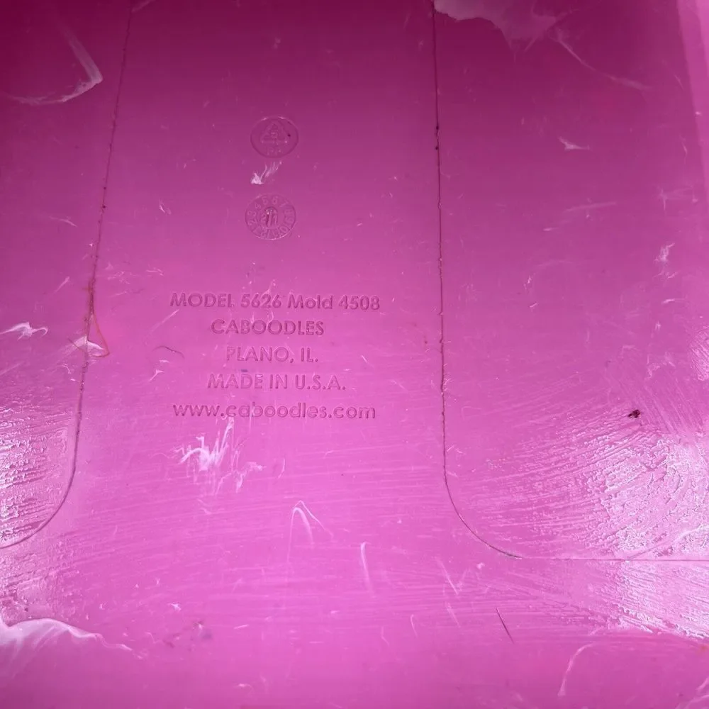 Caboodles of California Light Pastel Pink Swirl Large Makeup‎ Case #5626